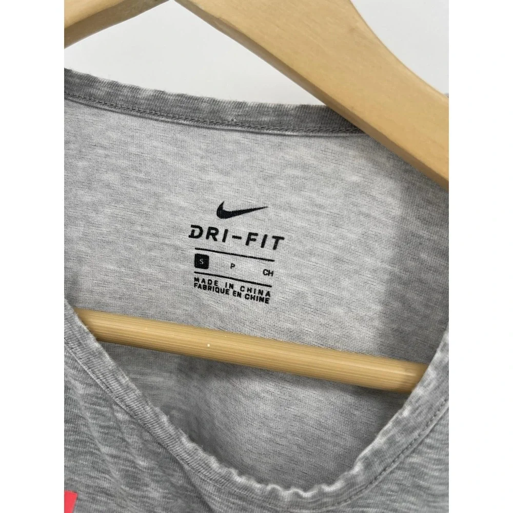 Nike Dri-Fit Top Womens S Volleyball Athletic Tank Top Gray‎ Sport Performance